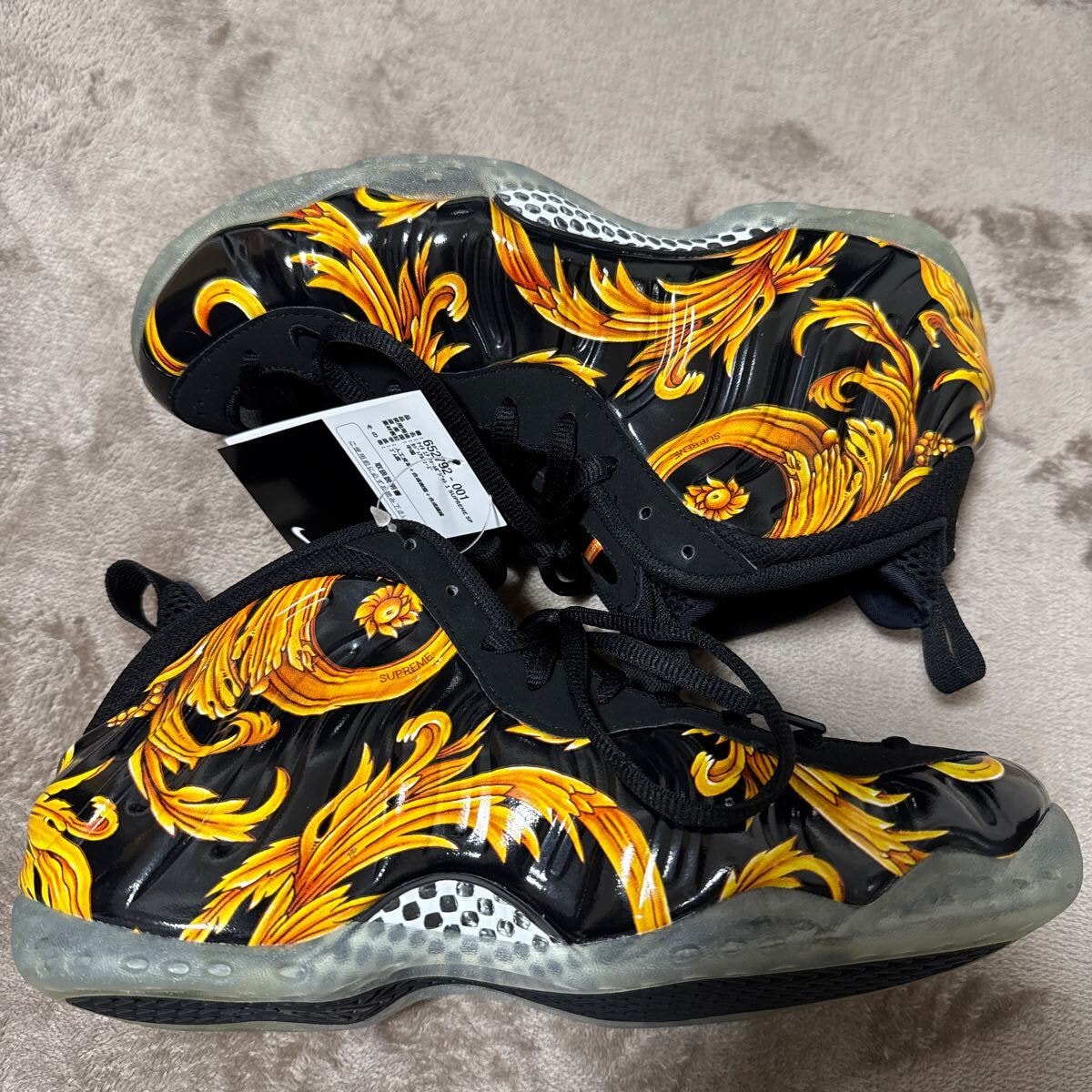 レア 限定 supreme nike foamposite 27.5 フォームポジット black GALAXY シュプリーム ギャラクシー 新品タグ付き