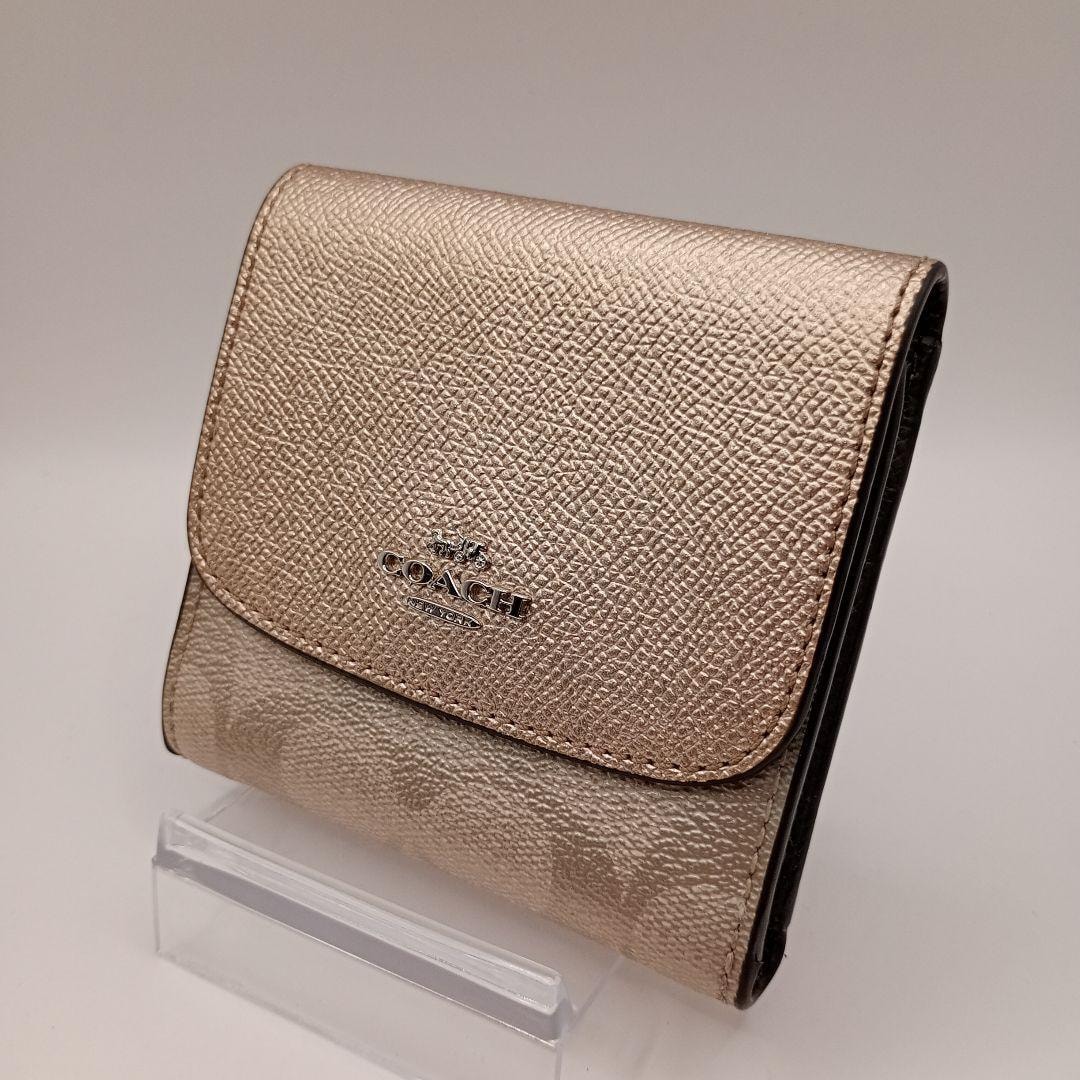 C (やや傷や汚れあり)】【中古】 コーチ 長財布（かぶせ蓋