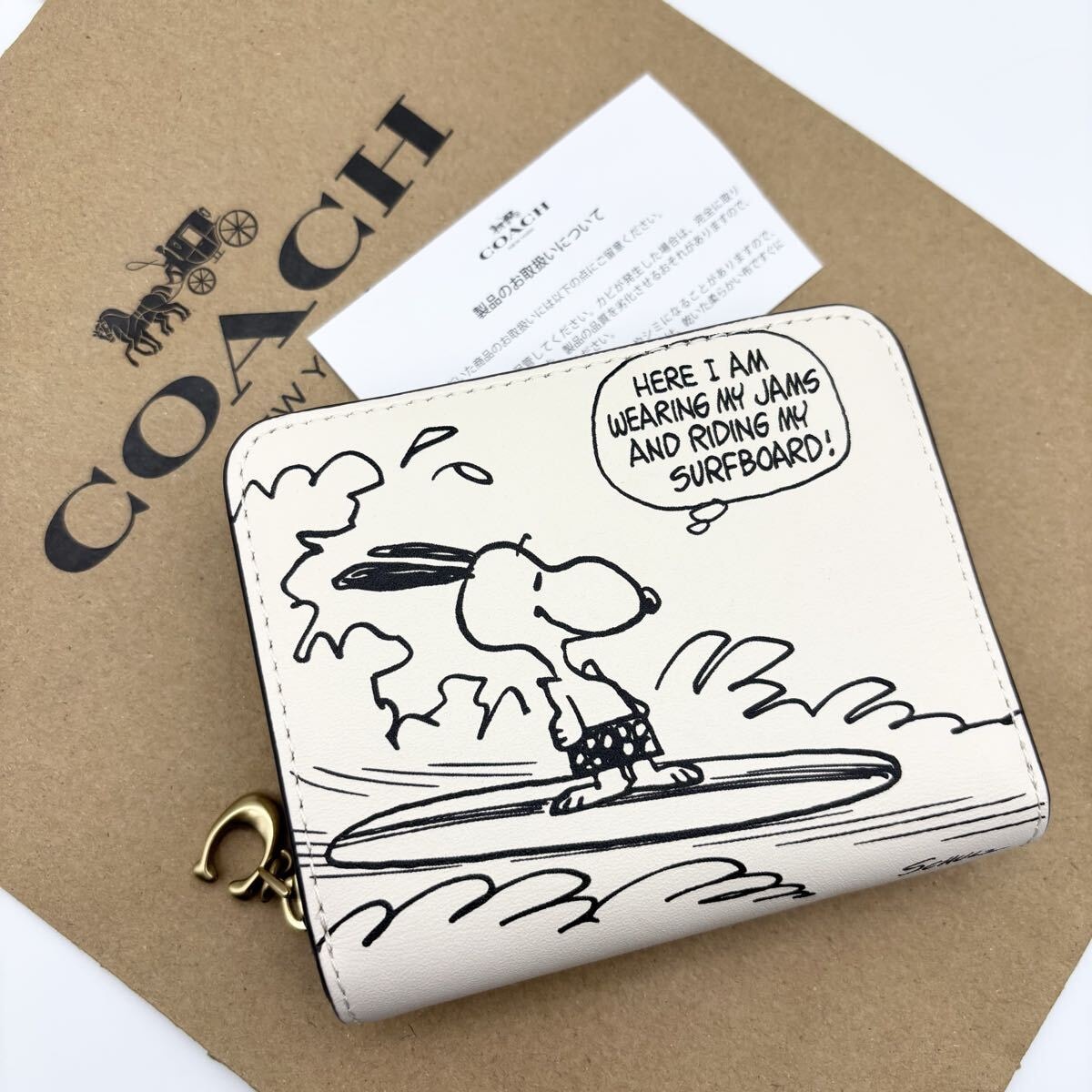  【COACH X PEANUTS】エッセンシャル ビルフォールド ウォレット