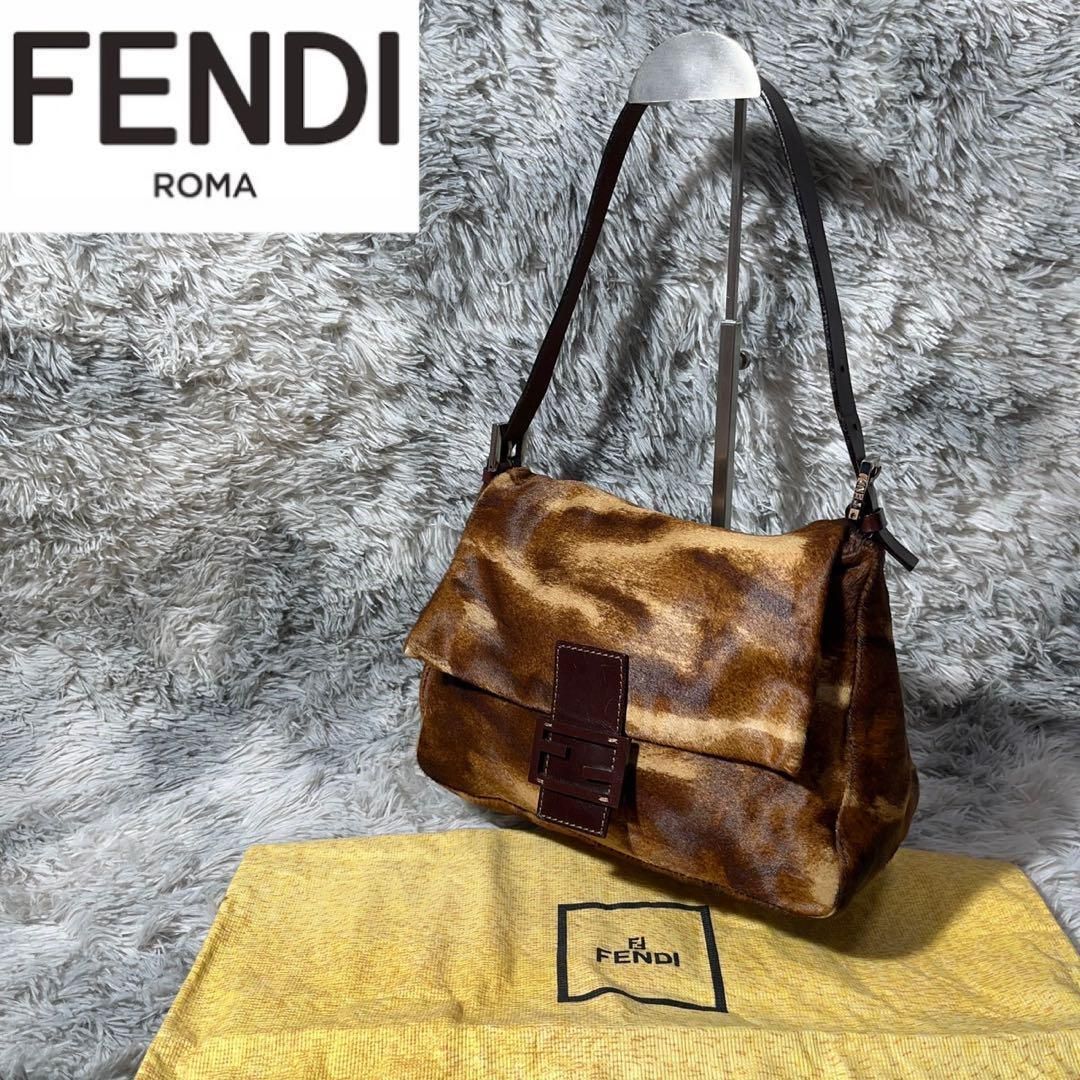 [大人気]　フェンディ　FENDI　ハラコ　マンマバケット　ショルダーバッグ
