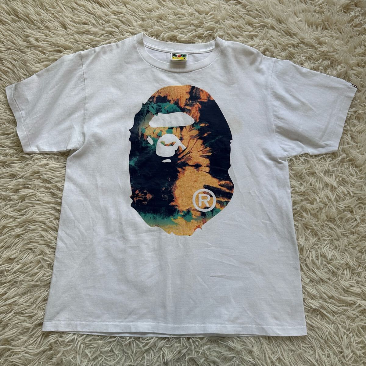 【ABATHINGAPE】アベイシングエイプ M Tシャツ ホワイト 半袖
