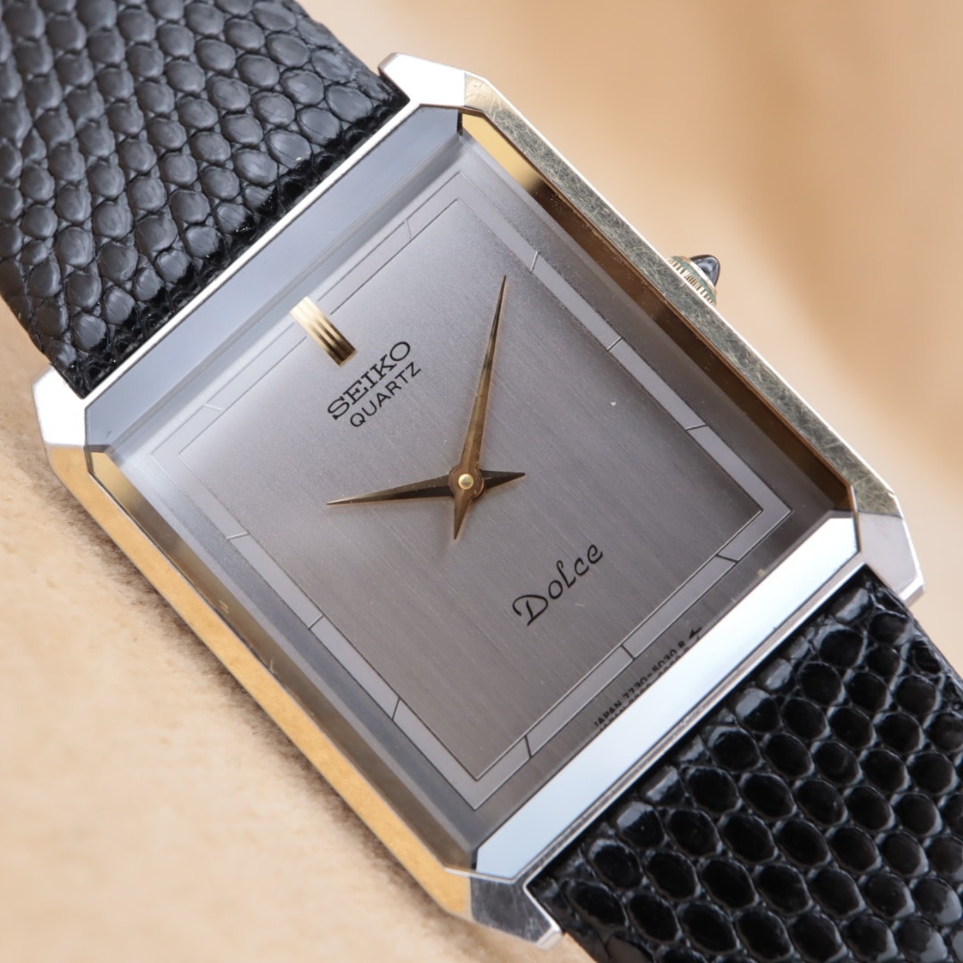 SEIKO QUARTZ Dolce 7730-5030 稼働中 やや傷や汚れあり】【電池交換済】SEIKO Dolce 7730-5030 セイコー