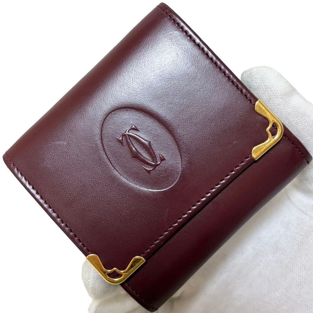 C (やや傷や汚れあり)】Cartier カルティエ コインケース 小銭