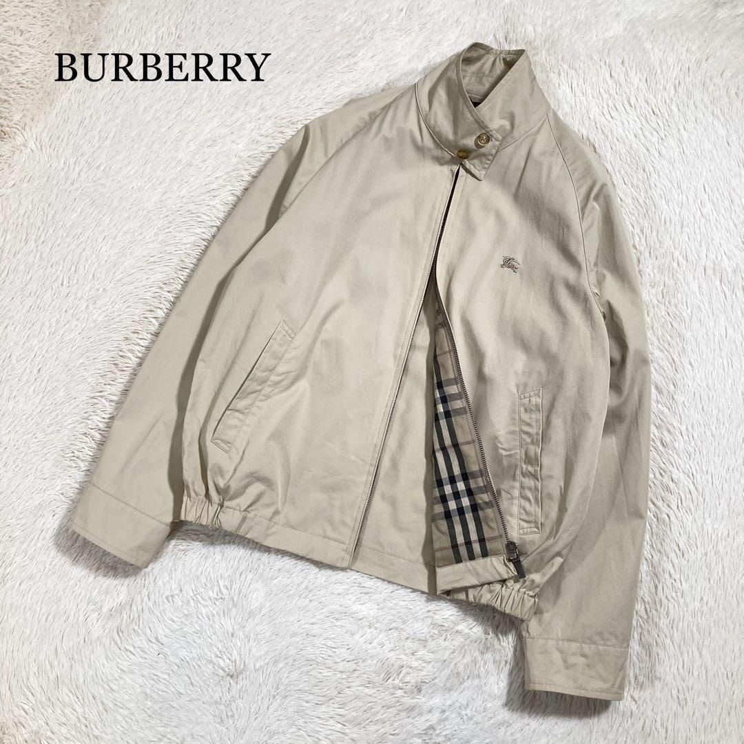 極美品 BURBERRY バーバリー スウィングトップ ノバチェック ホースロゴ コットン