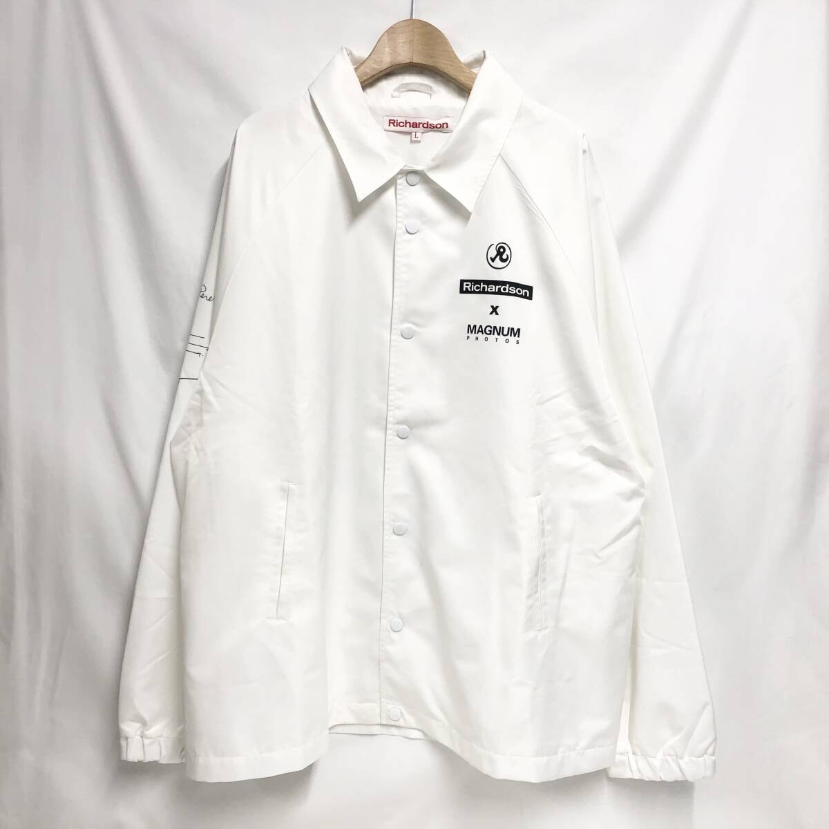 ○★新品未使用　Richardson リチャードソン　MAGNUM コーチジャケット　L　ホワイト★○