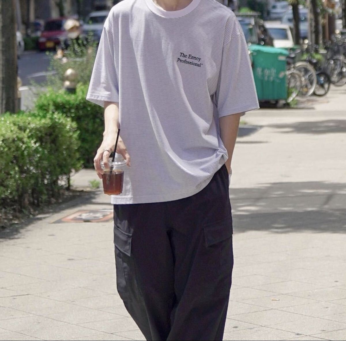 ENNOY Panel Border L/S T-Shirt 