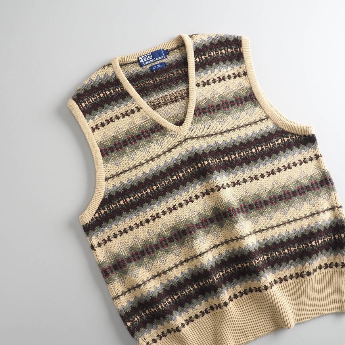 ラルフローレン　正規品　ベスト　ニット　北欧柄　美品 中古・古着通販】POLO RALPH LAUREN (ポロ・ラルフローレン