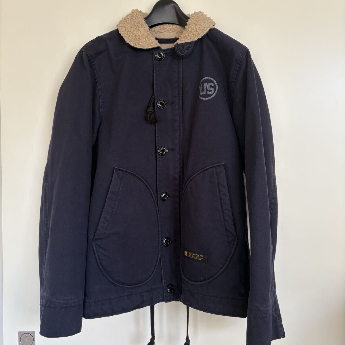 NEIGHBORHOOD x Schott Leather Hooded Jacket 