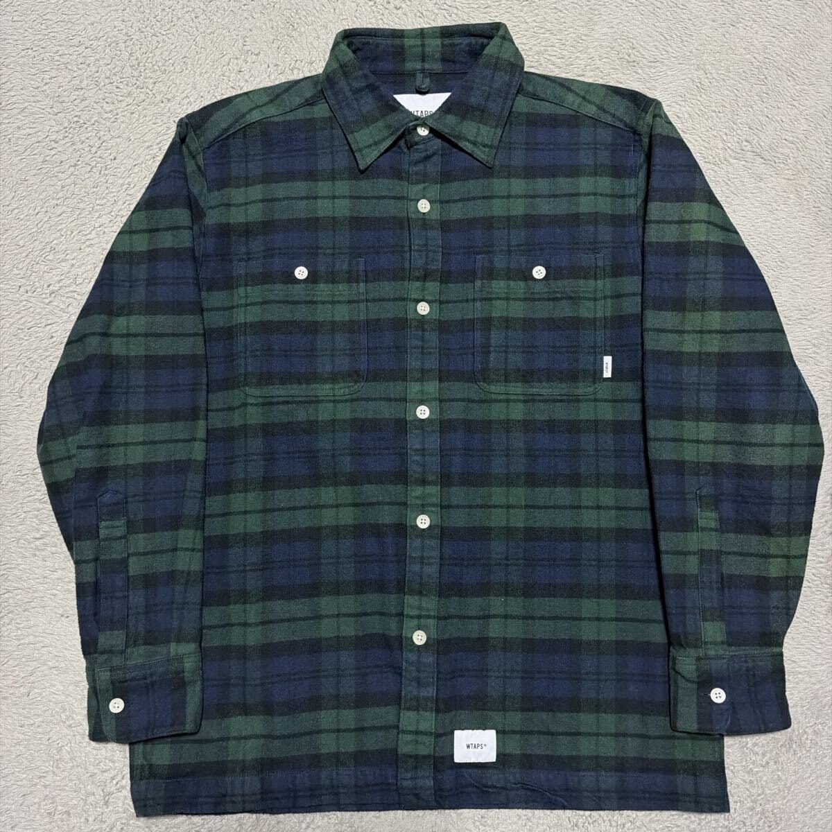 19aw WTAPS UNION LS SHIRT チェックシャツ　2 M WTVUA ユニオン　WTAPS 