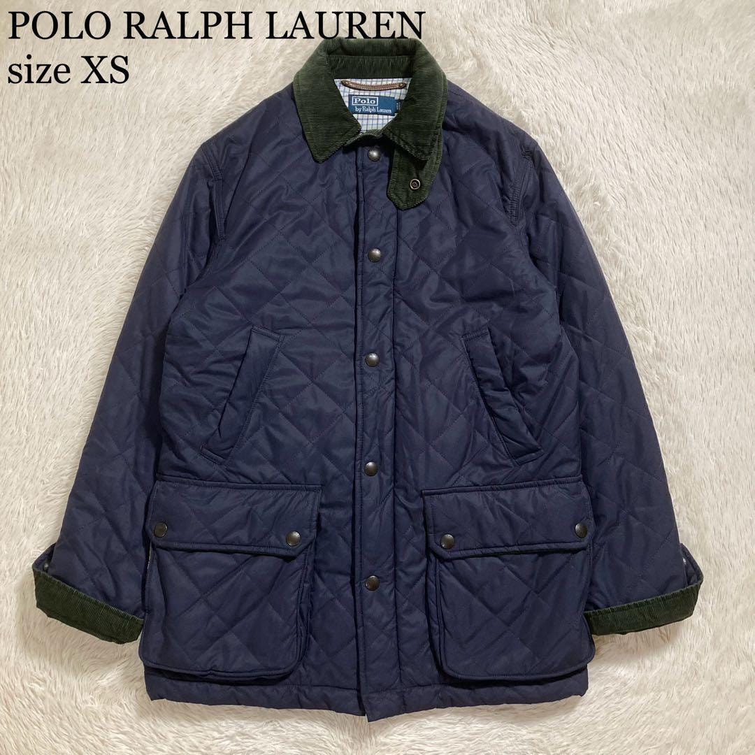美品 POLO RALPH LAUREN ポロラルフローレン キルティングジャケット 中綿入り 一部コーデュロイ