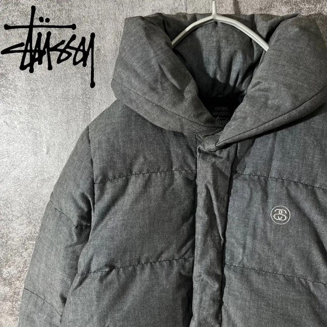 [大人気]　ステューシー　ダウンジャケット　SSリンク　刺　シンプル◎　レア