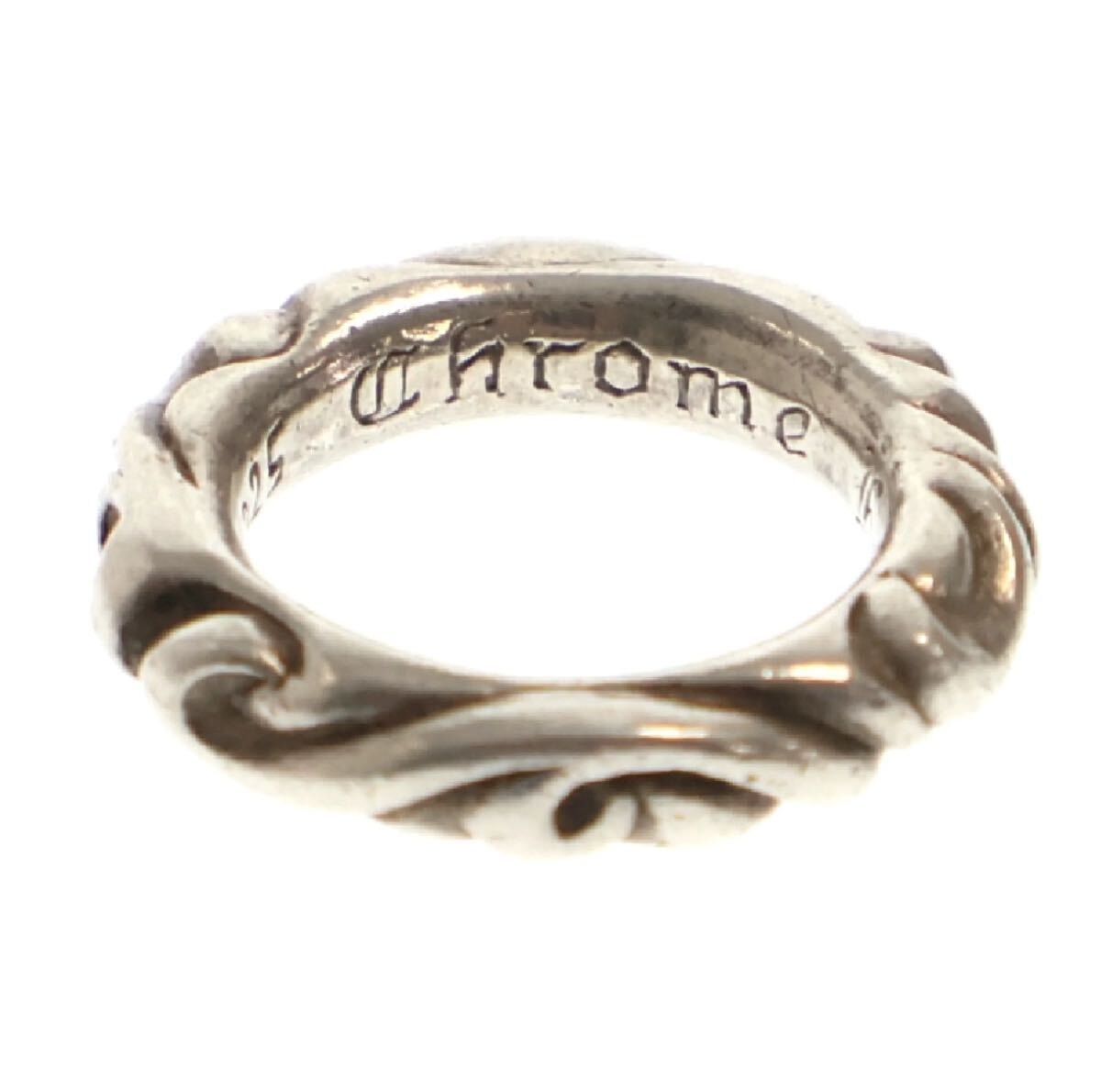 CHROME HEARTS(クロムハーツ) サイズ:7号 SCRL BAND スクロールバンドリング シルバー 7号
