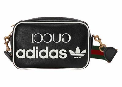 didas x Gucci レザースモールショルダーバッグ 定価25万円証明有 未使用に近い】adidas x Gucci レザースモールショルダーバッグ