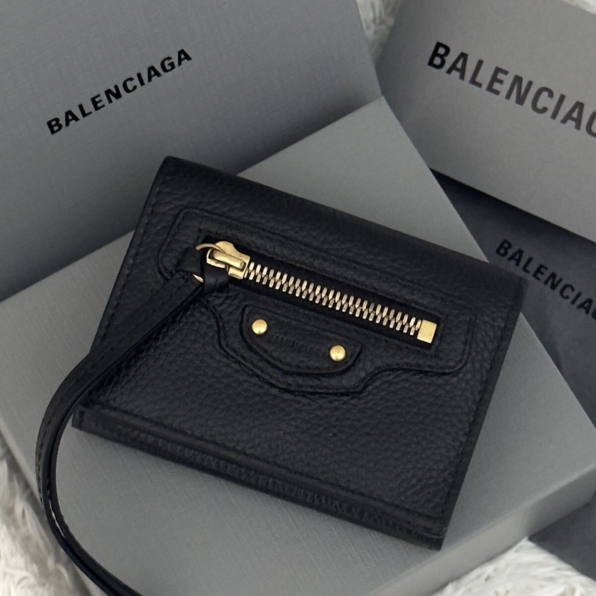 ☆極美品☆BALENCIAGA バレンシアガ ネオクラシックミニ レザー 財布 