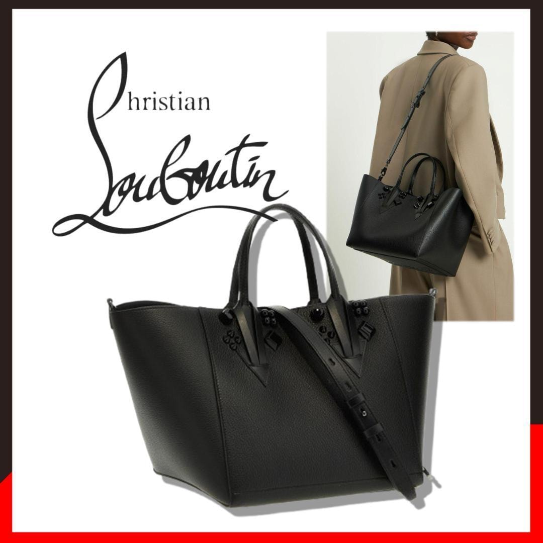 ○★新品 未使用 クリスチャン ルブタン カバシック スモールレザートート 2WAYショルダー ブラック（Christian Louboutin） ○●