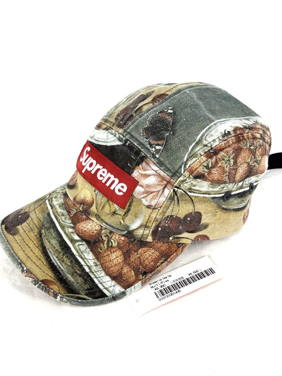 未使用 シュプリーム シュプリーム supreme 23SS Strawberries Camp Cap キャンプキャップ ボックスロゴ 帽子 ストロベリー