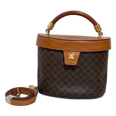 C (やや傷や汚れあり)】CELINE セリーヌ トートバッグ マカダム柄 M 16 C (やや傷や汚れあり)】CELINE セリーヌ トートバッグ マカダム柄 M 16