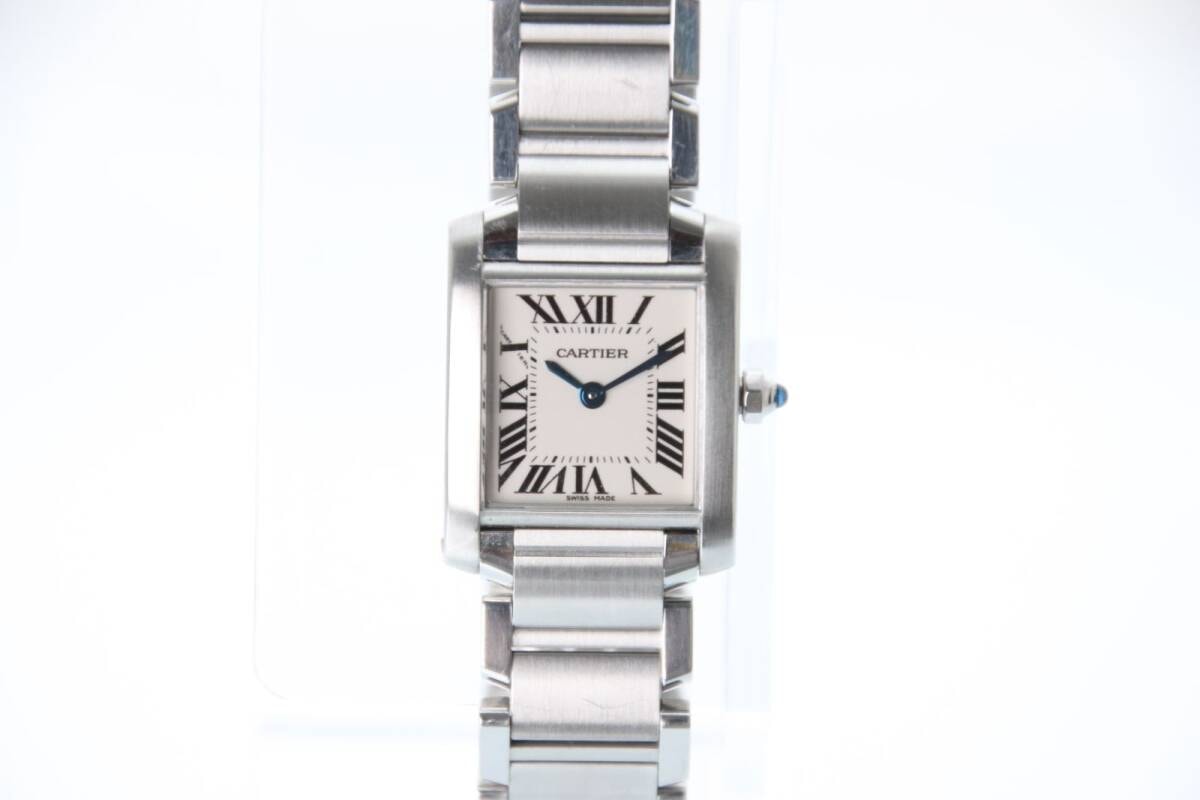 【Cartier】　カルティエ 　タンクフランセーズSM 　W51008Q3　SS　　クォーツ　レディース　【中古】　T0081