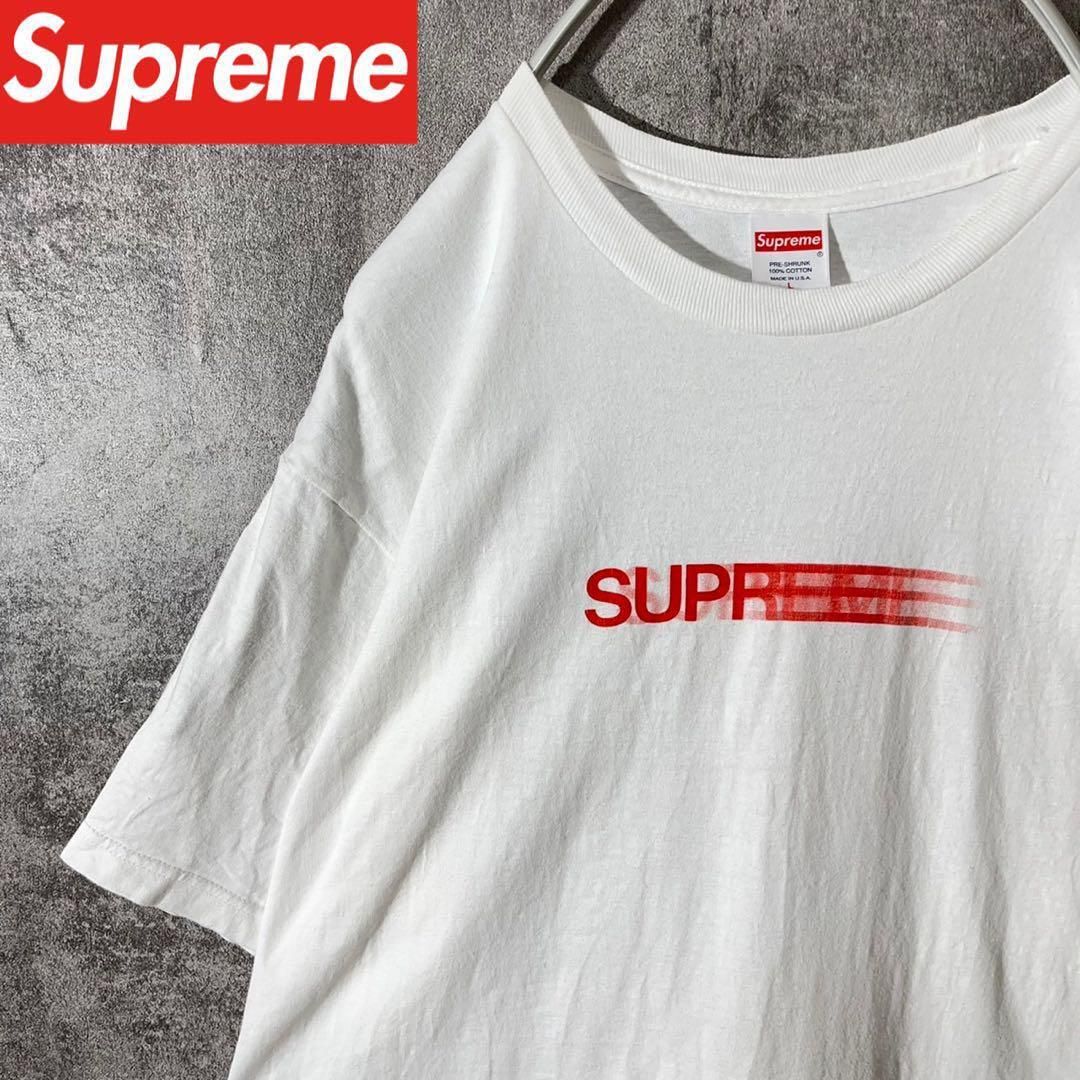 [大人気]　シュプリーム　Tシャツ　プリント◎　モーションロゴ　存在感◎　レア