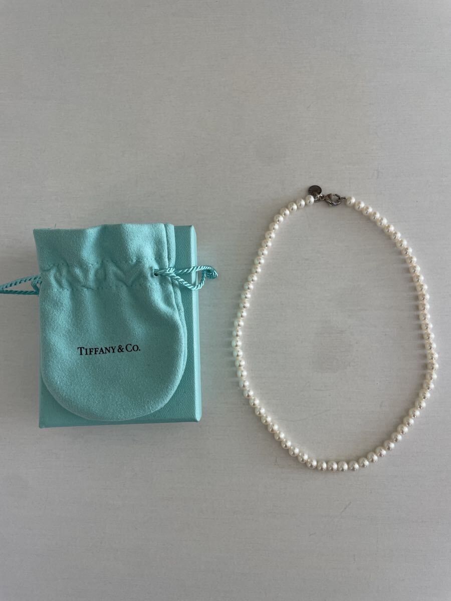 ティファニー　パール ネックレス　シルバー クラスプ　ジーグフェルド Tiffany & Co.　TIFFANY & CO. シルバー　スターリングシルバー