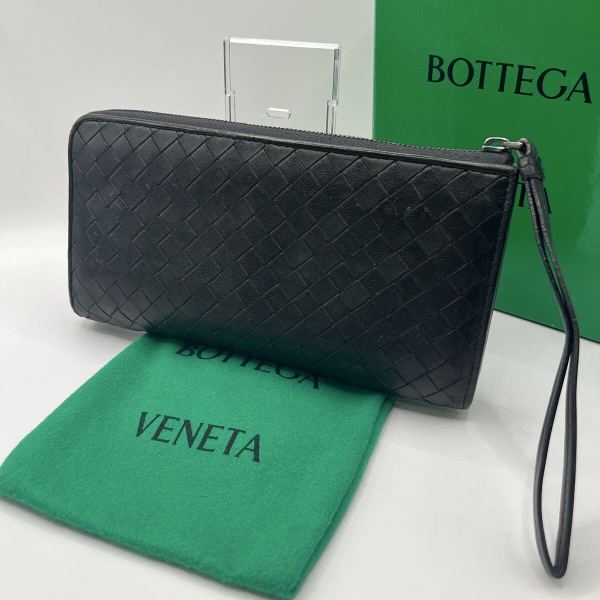 正規品美品 ボッテガヴェネタ イントレ L字ファスナー ジップ 702