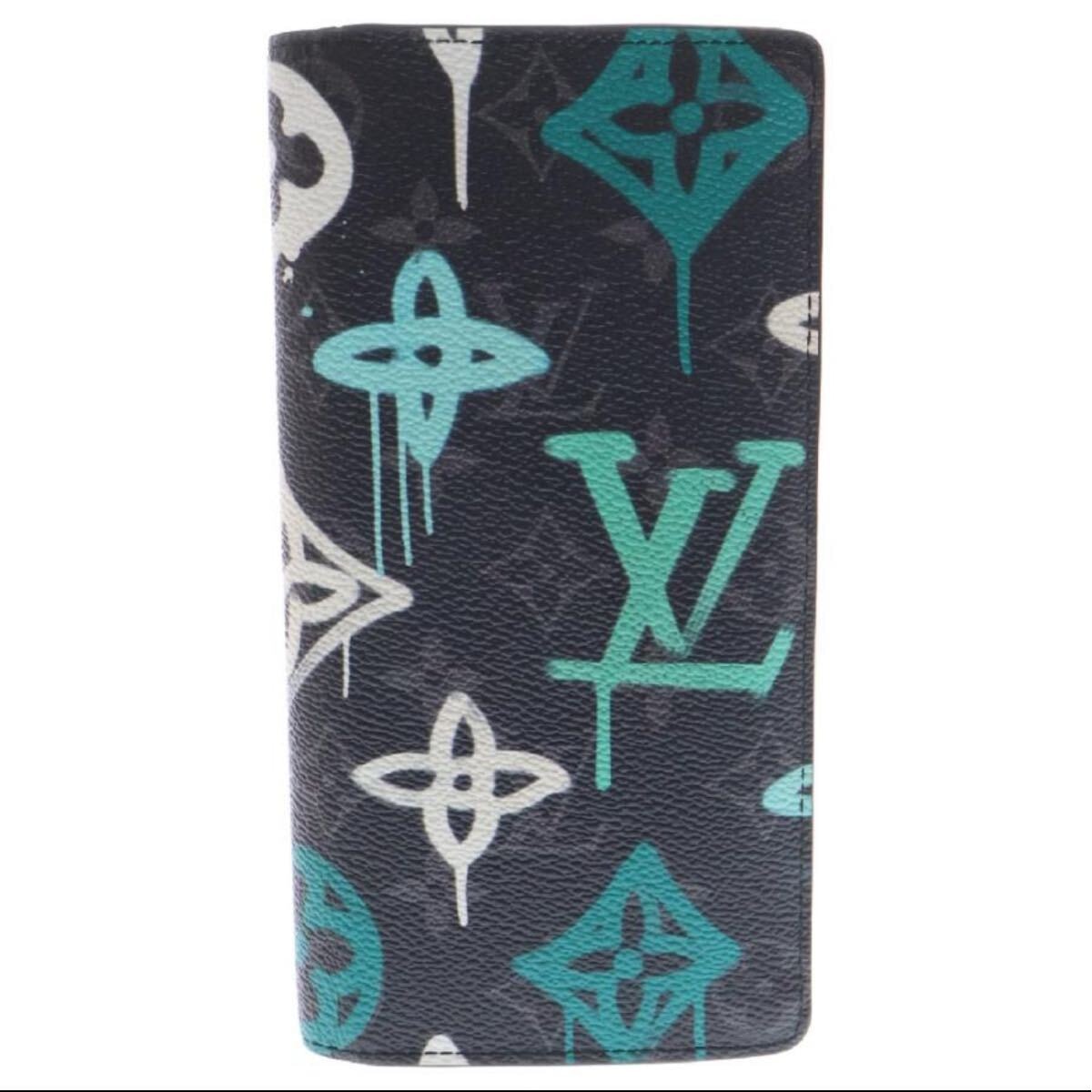 限定品即完売 LOUIS VUITTON ルイヴィトン LVグラフティヴェール ポルトフォイユブラザ ウォレット 財布 マルチ M81846 RFID 長財布