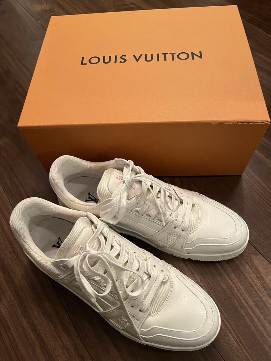 最後割　ルイヴィトン　ＬＶ　4トレイナー　9 27.5から28 スニーカー　デニム　裏原　韓国