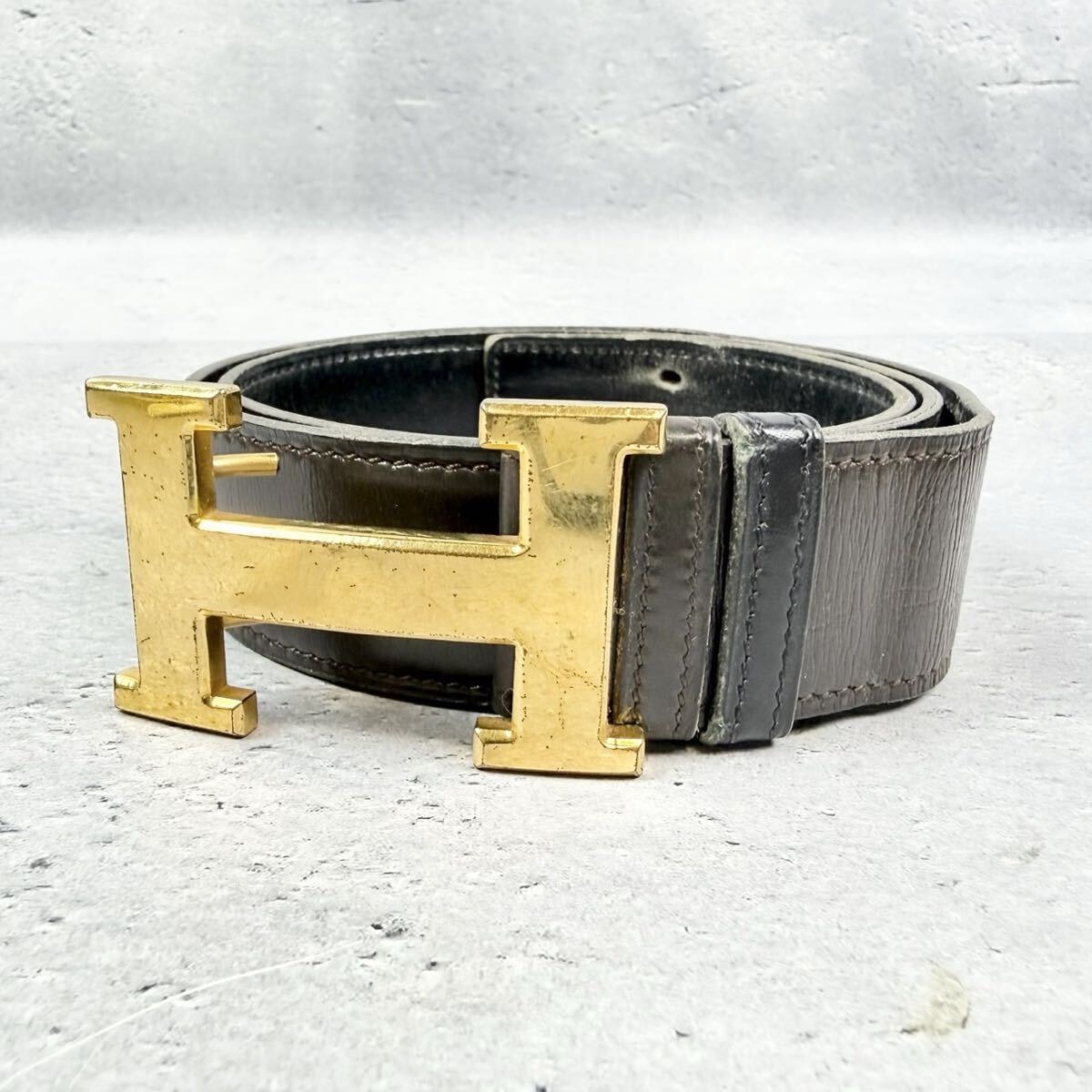 HERMES コンスタンス ベルト ◯F刻印 ビンテージ エルメス