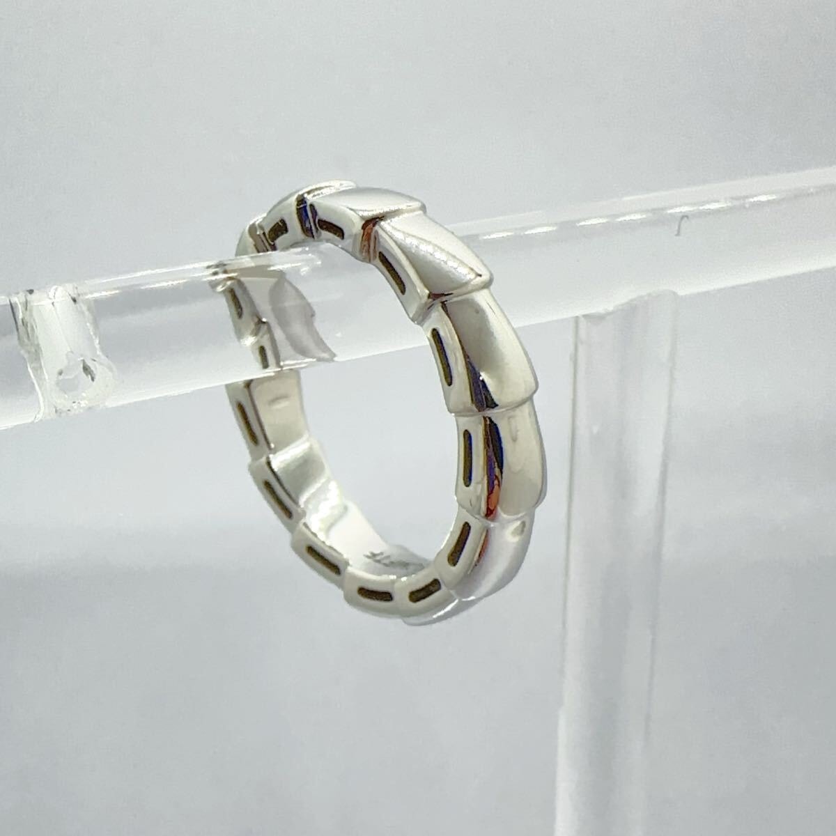 ブルガリセルペンティ ヴァイパー リング18kホワイトゴールド指輪　47