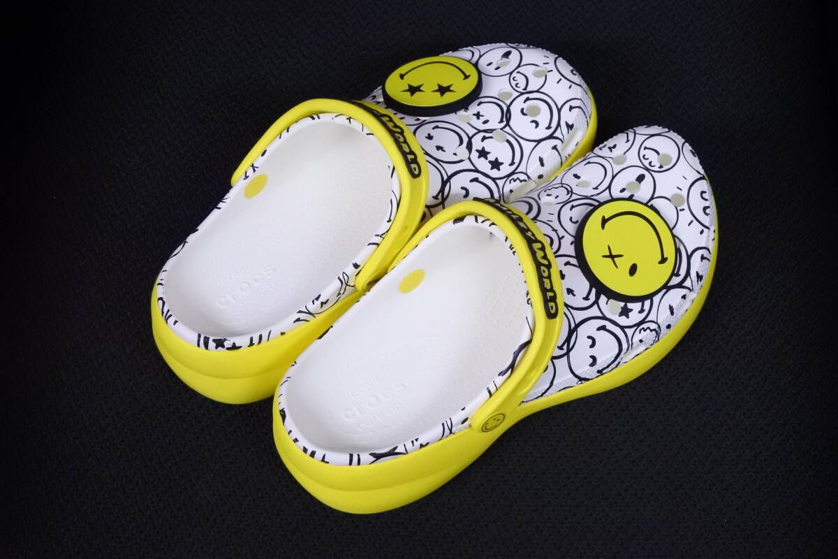 ★クロックス/crocs クラシック プラットフォーム スマイリー クロッグ 美品★