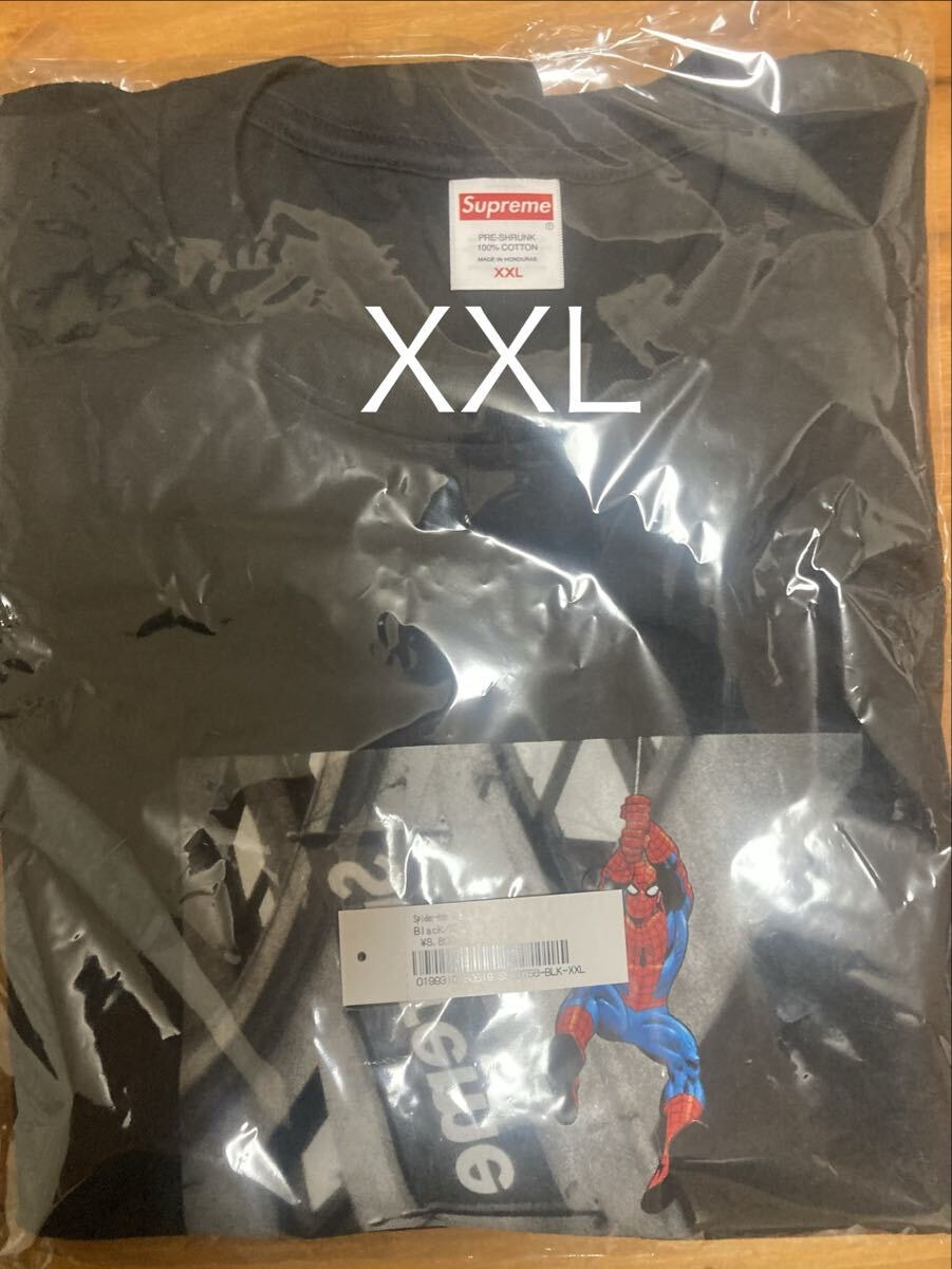 XXL Supreme Spider-Man Tee Black ブラック 黒 シュプリーム スパイダーマン Ｔシャツ
