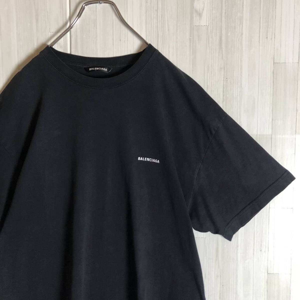 定番・L】BALENCIAGA バレンシアガ ワンポイントロゴ Tシャツ トップス 