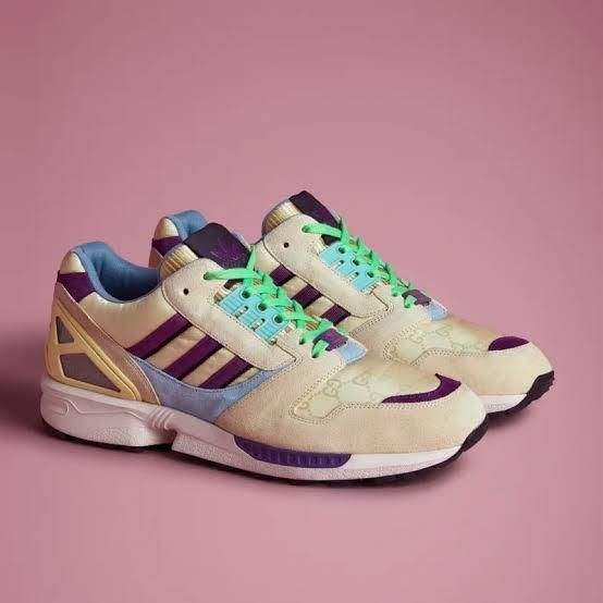 新品タグ付き GUCCI adidas グッチ　Ｔシャツ Ｍ 未使用に近い】adidas x Gucci ZX 8000 Monogram S 定価139,700