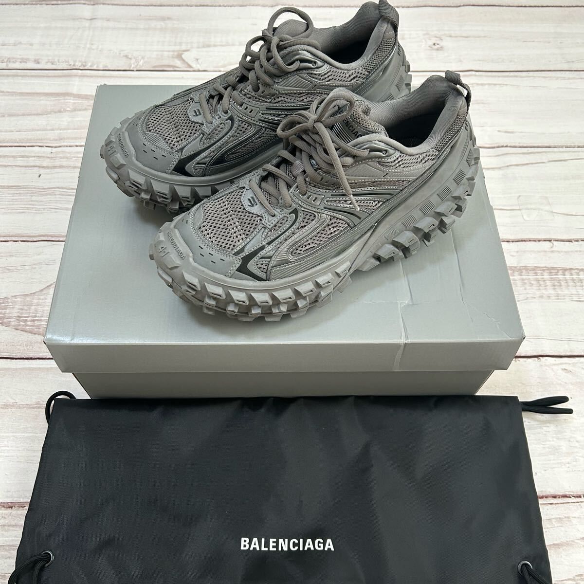 BALENCIAGA バレンシアガ　バウンサー　ディフェンダー　グレー　41
