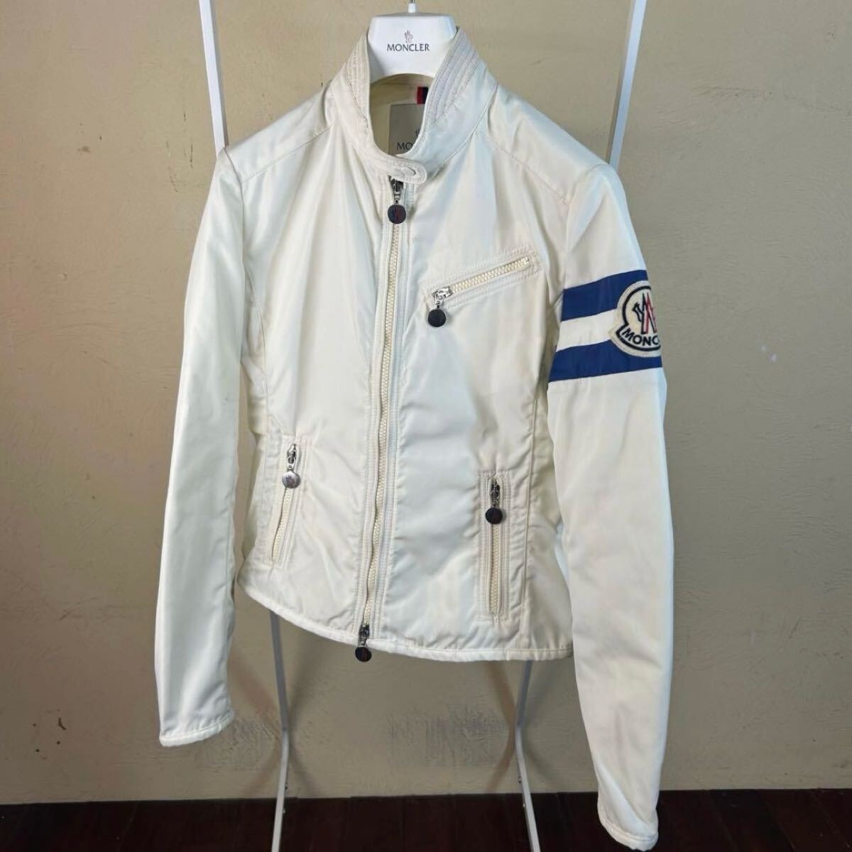目立った傷や汚れなし】MONCLER/モンクレール ライダースジャケット