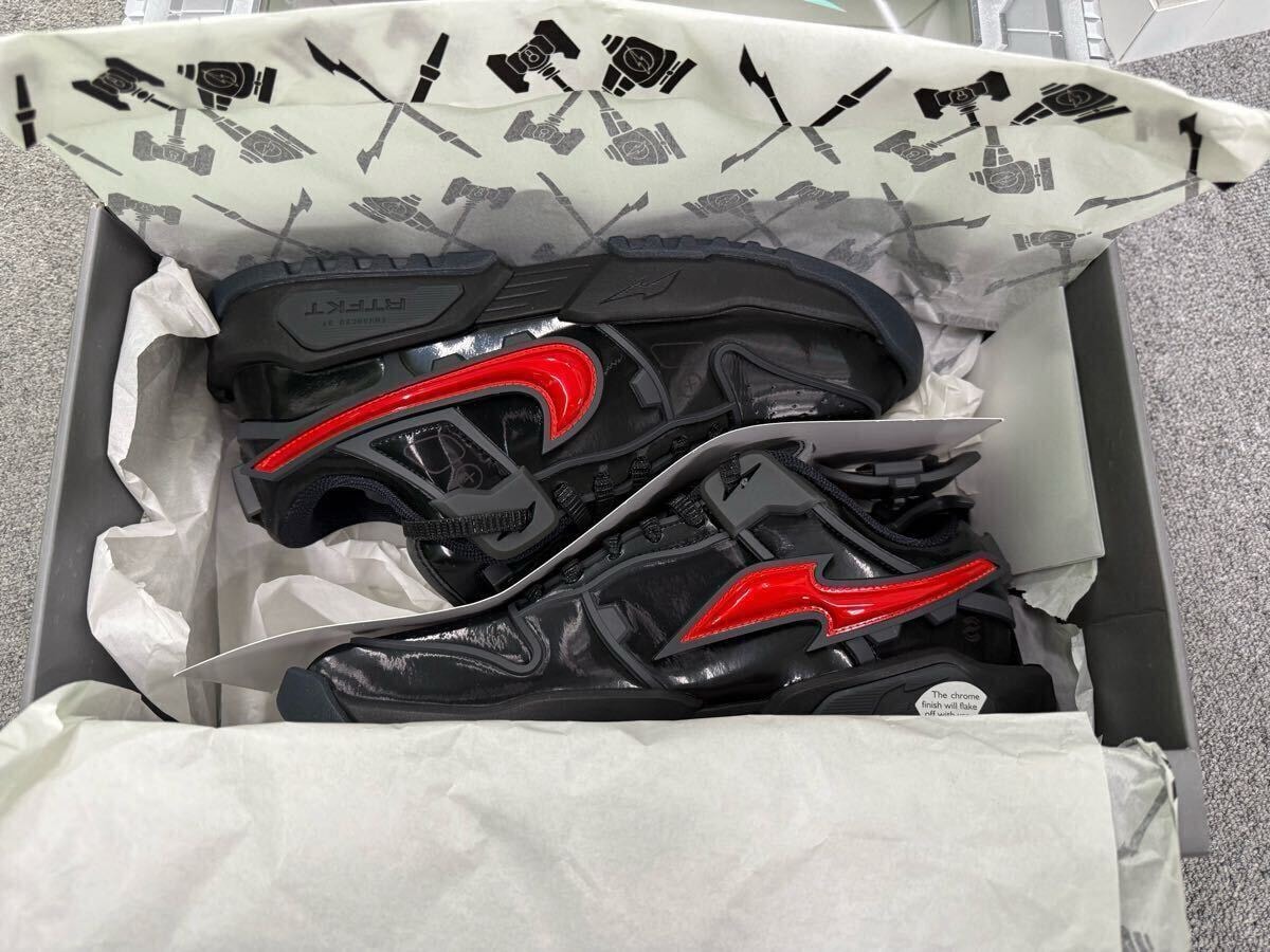 ナイキ NIKE スニーカー　新品未使用美品希少品激レアアイテム RTFKT GENESIS X black / red 黒、赤版　完売品 NFT 激レア 30センチ US12