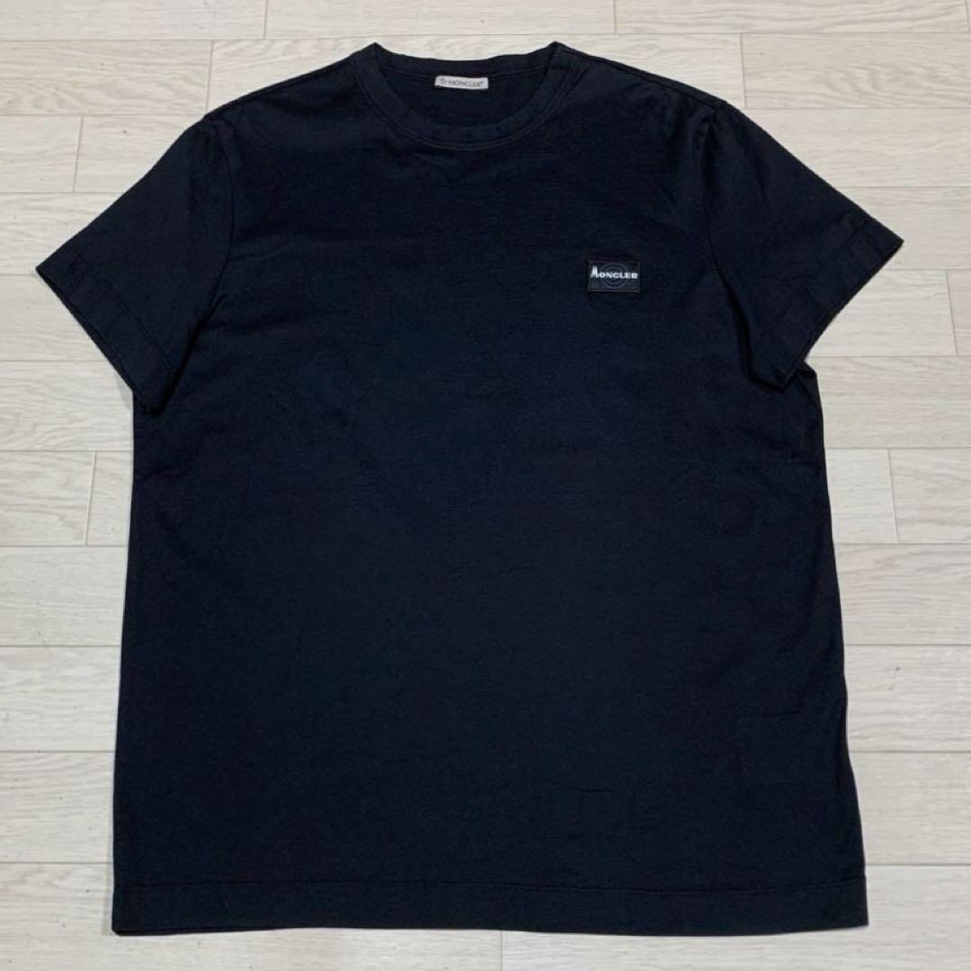 B (目立った傷や汚れなし)】美品☆ MONCLER 襟ロゴ XS ネイビー