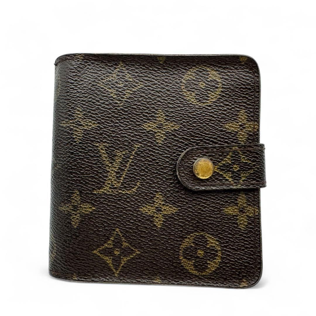 ルイヴィトン　モノグラム　二つ折り財布　コンパクトウォレット　ジップ　LOUIS VUITTON ルイ ヴィトン M61667 