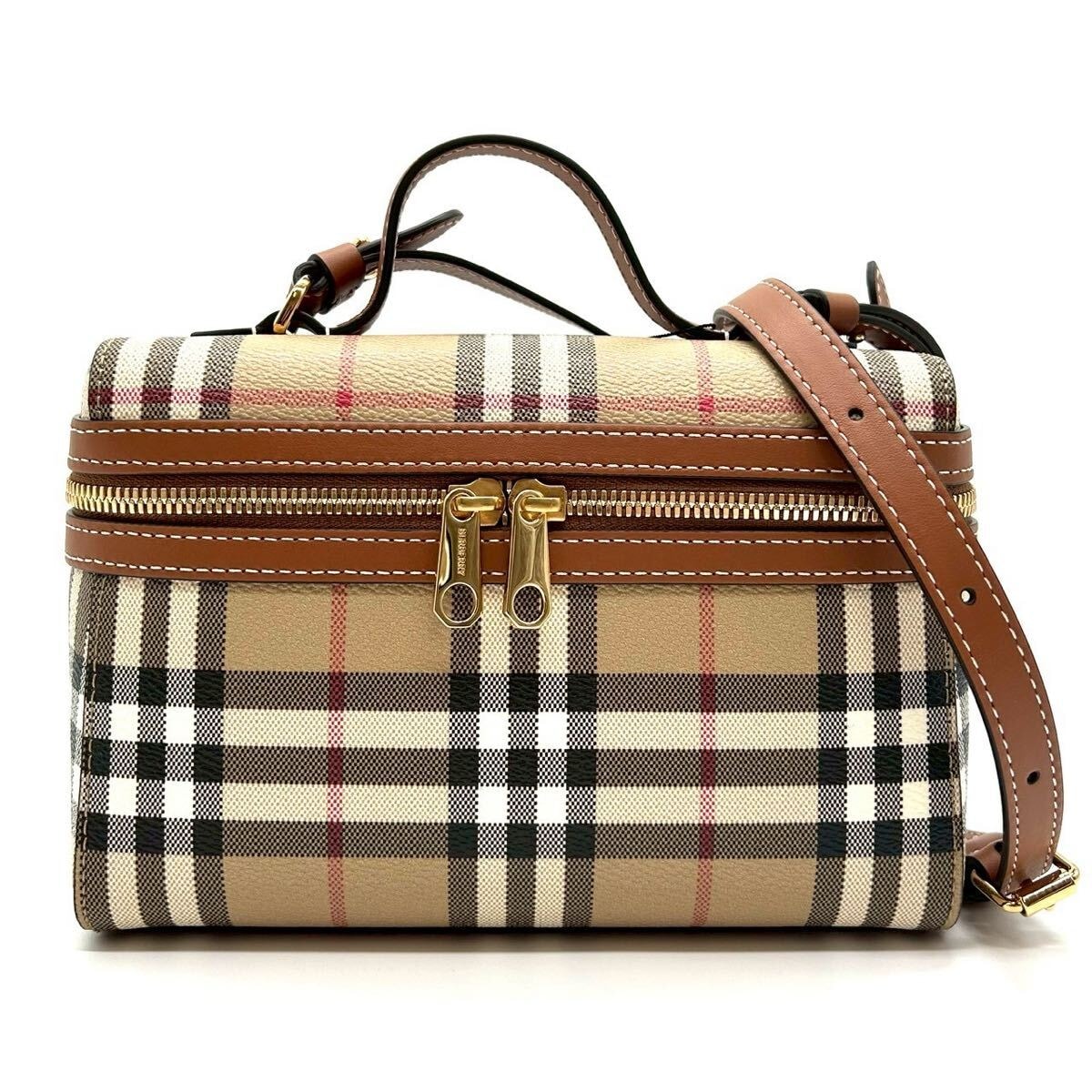 A (未使用に近い)】BURBERRY バーバリー ノバチェック バニティ