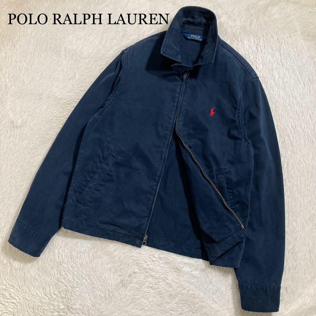 美品 POLO RALPH LAUREN ポロラルフローレン ドリズラージャケット ポニーロゴ ブルゾン コットン