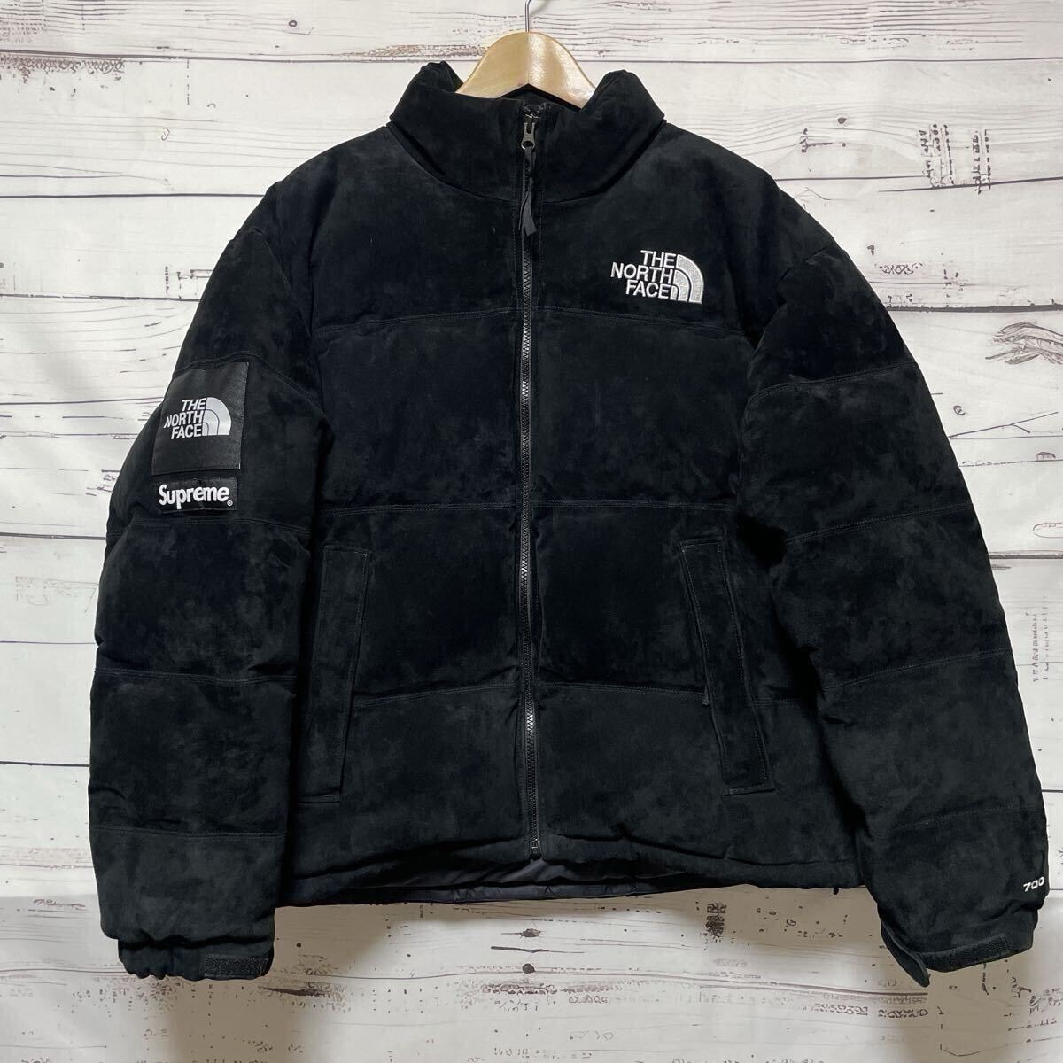 【鑑定料無料】Supreme The North Face sude Nuptse Jacket 本革　スエード　ヌプシ　 ダウンジャケット　ノースフェイス　シュプリーム 