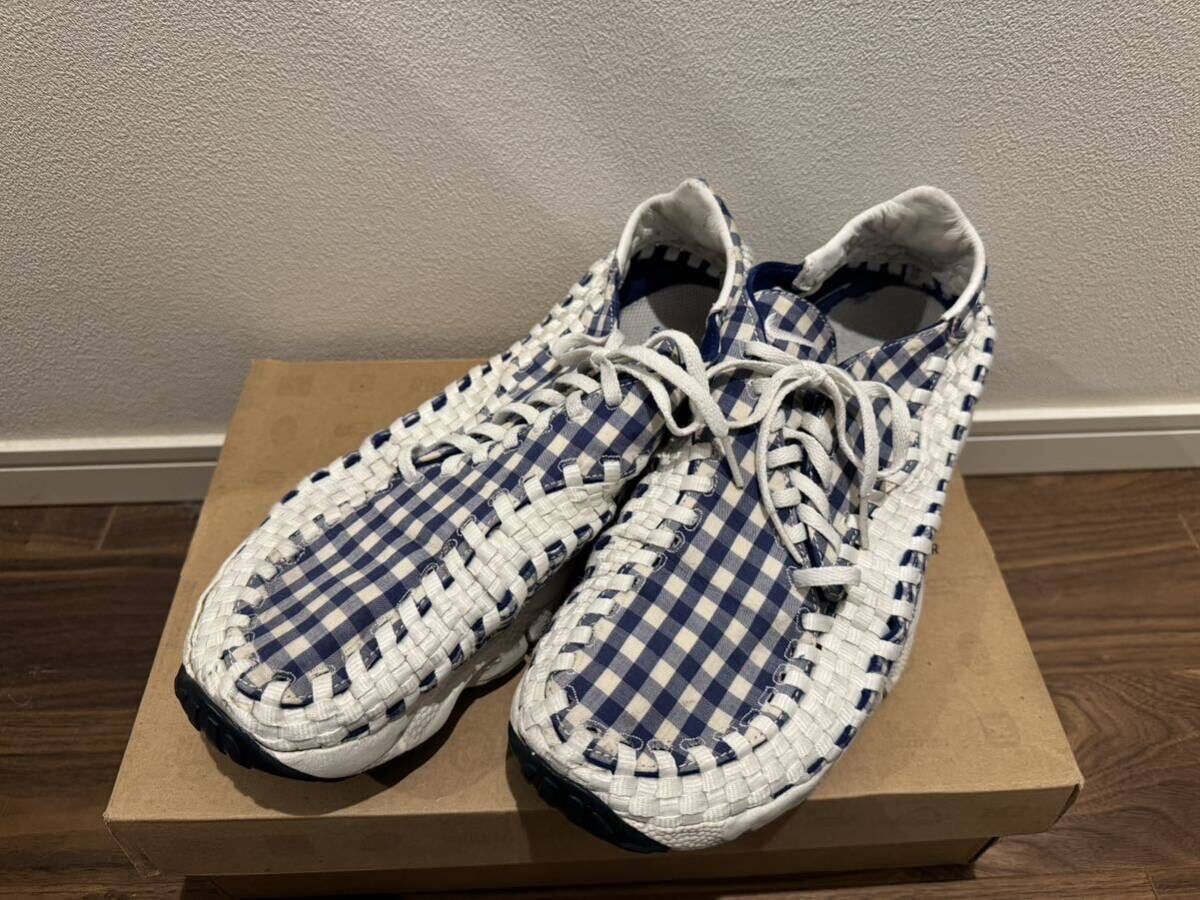 ★NIKE AIR FOOTSCAPE WOVEN MOTION ナイキ フットスケープ ウーブン モーション 28cm 青 / 白 BOX無
