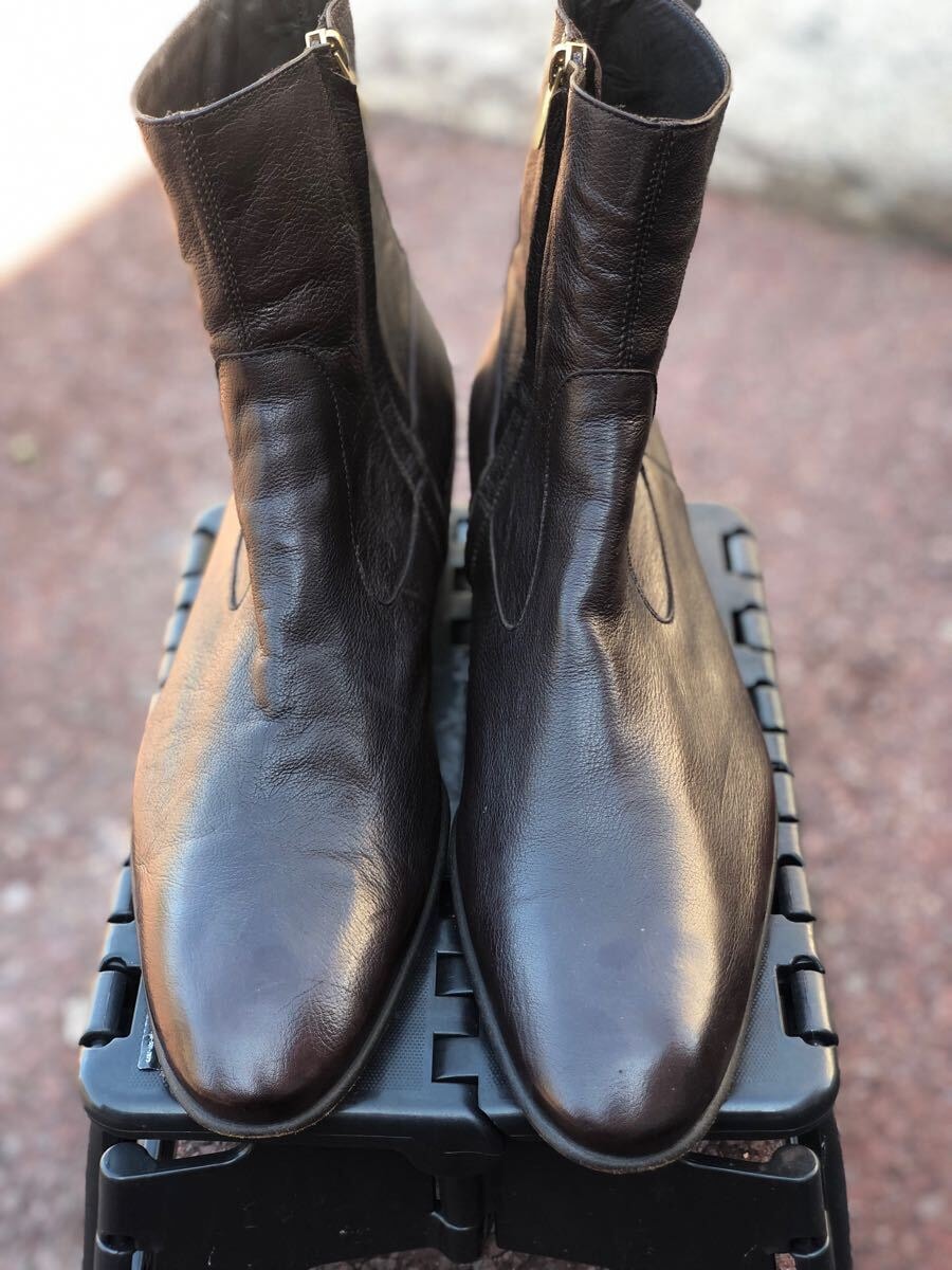 YVES SAINT LAURENT イヴサンローラン ZABRISKIE BOOTIE ザブリスキー ヒール ブーツ ブラウン