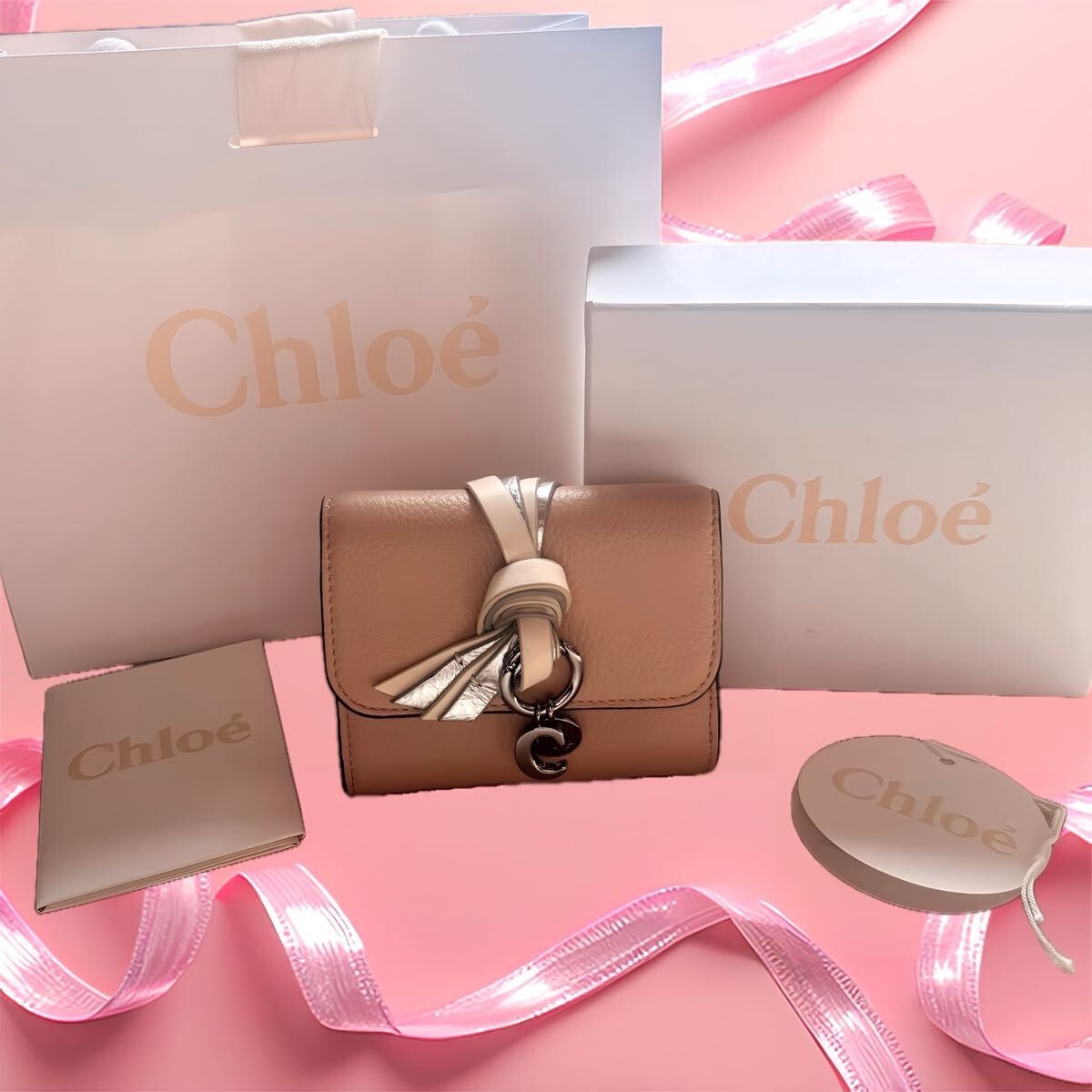 お値下げしました！ Chloe フラップ付きアルファベットウォレット クロエ アルファベット フラップ付きウォレット 