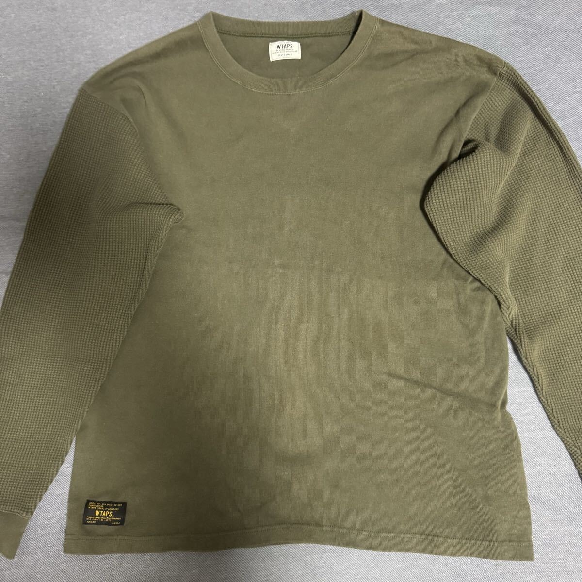 ★特価★ wtaps トレーナー ニット セーター スウェット S カーキ ダブルタップス サーマル 長袖 ワッフル ロンT Tシャツ