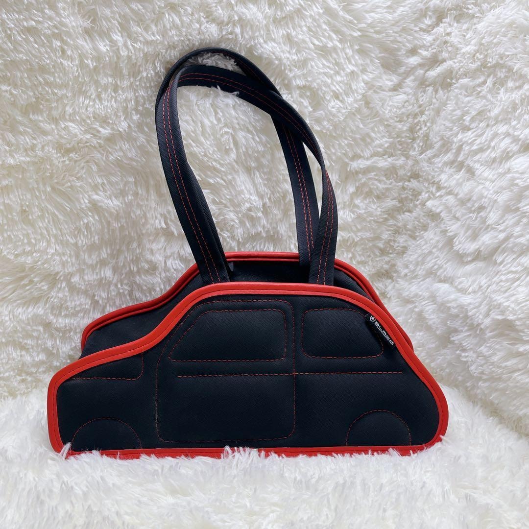 希少 レア FIAT 車形 ハンドバッグ レザー キャンバス BMW wagen