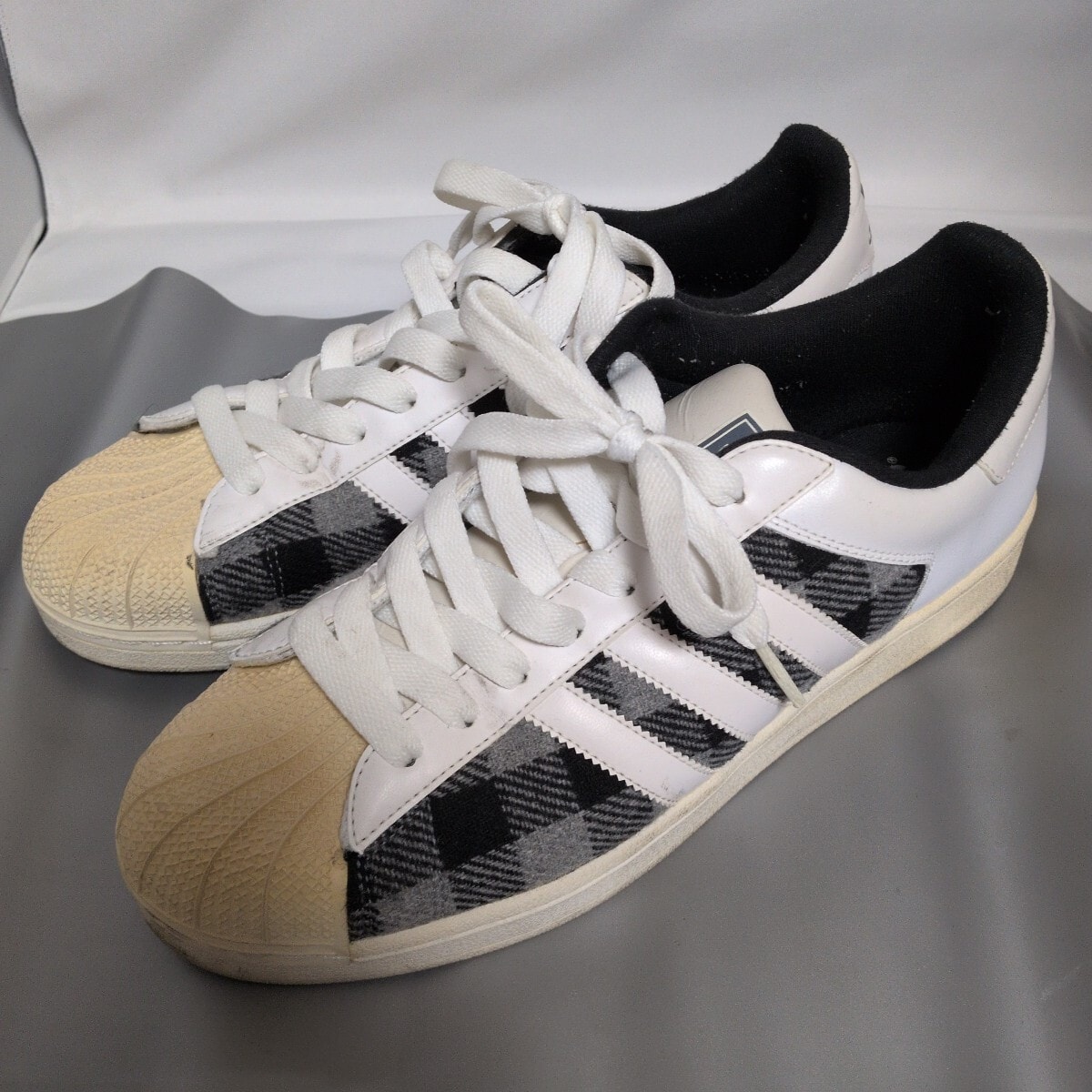 【割引】adidas アディダス★SUPERSTARⅡ スーパースターⅡ★白黒チェック★28センチ