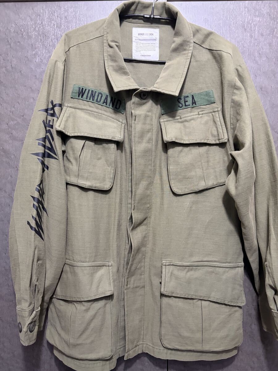 WIND AND SEA Band Jungle Fatigue Jacket ミリタリー ファティーグ ジャケット