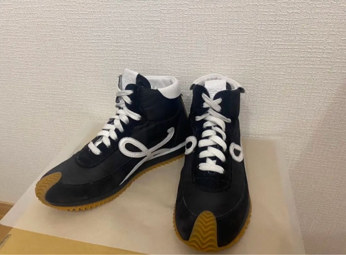 美品　ロエベ　LOEWE ハイトップ フローランナー スニーカー　正規品　23.5