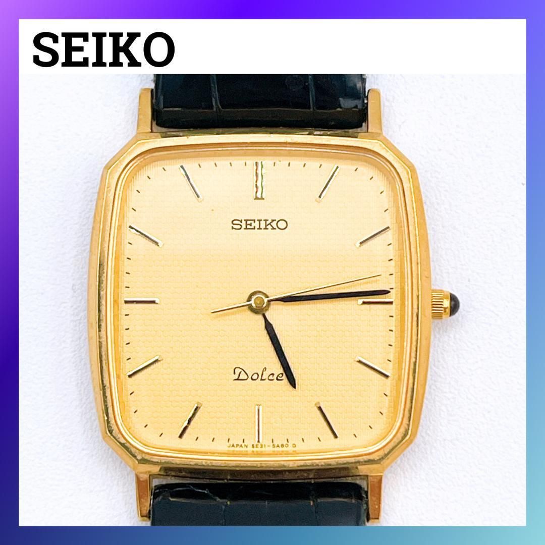 SEIKO セイコー　Dolce ドルチェ　腕時計　5E31-5A80 箱付き セイコー/DOLCE(ドルチェ)/型番：5E31-5A80/クォーツ/腕時計の